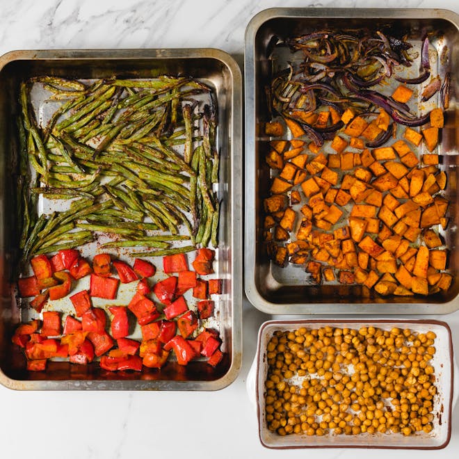 sheet pan to maximise oven space