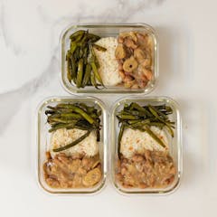 Storage recommendation - Brazilian-style Beans with Rice in meal prep containers