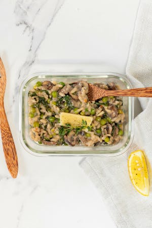 vegan risotto mushroom