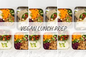 vegan lunch prep