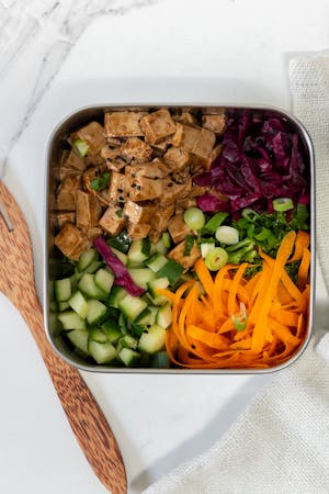 vegan meal prep lunch for work