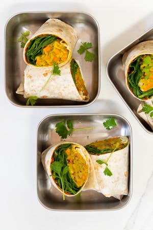 chickpea salad wrap vegan