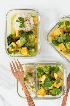 green curry tofu coconut milk