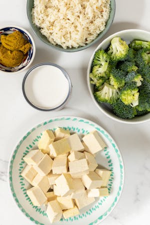 green curry tofu broccoli