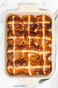 bread machine vegan hot cross buns