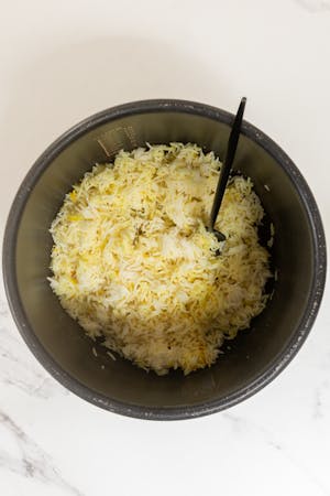rice in rice cooker