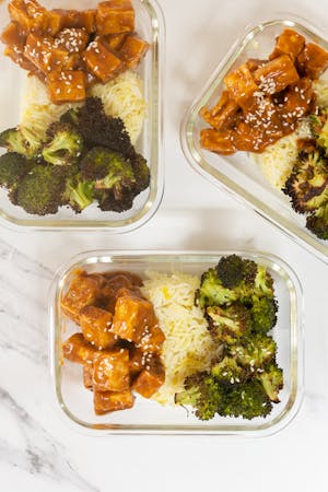 tofu rice bowl