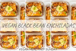 vegan black bean enchiladas