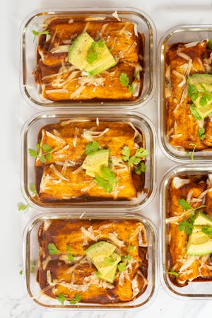 vegan black bean enchiladas