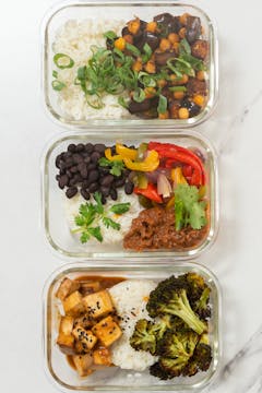 vegan meal prep bowls