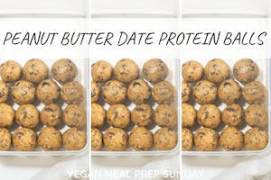 PEANUT BUTTER DATE PROTEIN BALLS