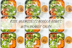RICE VERMICELLI NOODLE BOWLS WITH PEANUT SAUCE