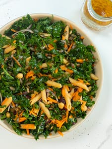 Assembled Meal Prep Kale Salad